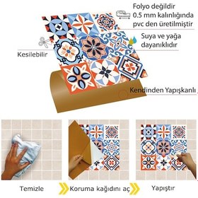 Resim Tink Meksika 019 Karma Desenli Pvc Karo 30X30 Cm 
