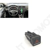 Resim PELİTOTOMOTİV Jetta Dörtlü Flaşör Düğmesi 5C6953509B (2015-2018) 