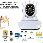 Resim 360º Full Hd Wifi Kablosuz Ip Kamera Bebek izleme Güvenlik Ve Bakıcı Kamerası 