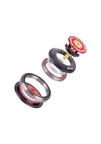 Resim Lemestar Mtb Bisiklet Ön Çatal Piyasa Seti, Alüminyum Malzeme, 42-52mm Boyut, Dürtüye Dayanıklı, Yumuşak Döndürme, Kırmızı Renk 4252st Çok Renkli 