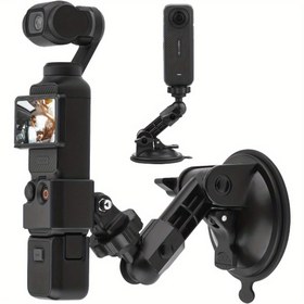 Resim DJI OSMO POCKET3 Eylem Kameraları İçin Araba Vakum Kupası Montaj Askısı - Ayarlanabilir Mobil Telefon Tutucu, 360° Döndürme, Güvenli Tutma ve Dış Mekan Sporları ve Fotoğrafçılık İçin Ayrılabilir Tasarım, Araç Montaj Askısı | Çok Yönlü Montaj | Güvenli Vakum Tabanı 