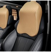 Resim Sones Dört Mevsim Nefes Alabilen Hafızalı Köpük Araba Boyun Yastığı Polyester Kafalık Bej 