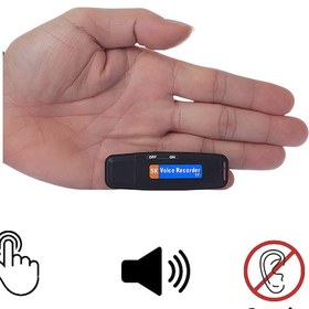 Resim Dijital Ses Kayıt Cihazı, Usb Flash Bellek Tek Tuş Kayıt 