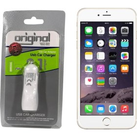 Resim Case Man Apple iPhone Uyumlu 6s Plus Araç Şarj Cihazı Hızlı Şarj Özellikli Adaptör 