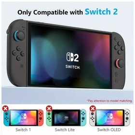 Resim Cloud011 Switch 2. Nesil Şeffaf Aksesuar Seti: Pc Kılıf + Tpu Tutamak + Kapaklar + Ekran Koruyucu 