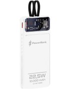 Resim ZUIDID Auris 10000MAH 22,5W Type-C ve Lightning Kablolu Hızlı Şarj Powerbank Taşınabilir Şarj Cihazı 