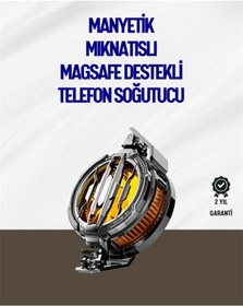 Resim Mıknatıslı Ve Aparatlı Montajlı Soğutucu Fan Her Cihaza Uyumlu Led Göstergeli 