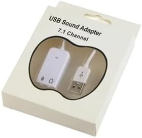 Resim USB Kablolu Ses Kartı 7.1 Sound Çevirici Dönüştürücü, 3.5mm jak girişli, 