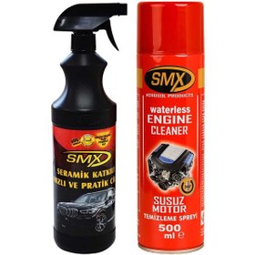 Resim Smx Seramik Katkılı Cila ve Susuz Motor Yıkama-mfiber Bez 