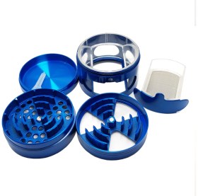 Resim Falconetti Çekmeceli 60 mm. Mavi Grinder Herbal Parçalayıcı pz38mv 