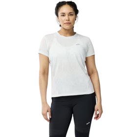 Resim Brooks Sprint Free Short Sleeve 3.0 Kadın Mavi Koşu Tişört 