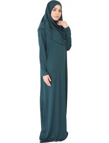 Resim Zehranaz Namaz Elbisesi Koyu Yeşil Fermuarsız Namaz Elbisesi (545584771) Koyu Yeşil 