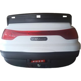 Resim Wogen Wg52 Basic 52 Litre Motosiklet Arka Çantası Beyaz Renk 