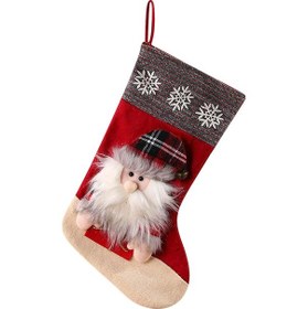 Resim Mevsimlik Ve Tatil Süslemeleri Noel Çorabı Noel Hediyesi Noel Karikatür Desenli Yaşlı Adam Noel Dekorasyonu Noel Kolye Noel St 