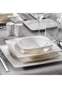 Resim Schafer Glamor Pure Yemek Takım-60 Parça-Platin 