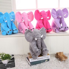 Resim Elephant Plush Toys Comforting Pillow Sleeping Children's Doll - Red / 33x40cm 