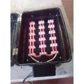 Resim Tel Rezistanslı Elektrikli Emaye Izgara Mangal Barbekü Büyük Boy 