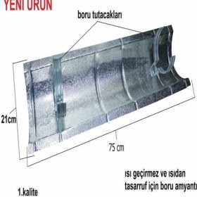 Resim Askay Yapı 5 Li Soba Boru Üstü / Boru Isı Geçirmez / Boru Isı Koruyucu 