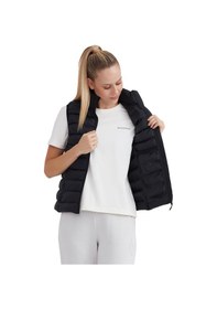 Resim Skechers Kadın Siyah Yelek W Outerwear Padded Vest S231239-001 Siyah 