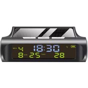 Resim Araç Güneş Enerjili Saat - Zaman, Tarih Ve Sıcaklık Gösterici, Otomatik Parlaklık Ayarlı, Usb Ve Güneş Şarjlı, Kolay Kurulum C01 