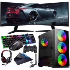 Resim I5 12400F 16GB 240GB SSD 1TB HDD 6GB GTX1660S Çift 24" Monitörlü (Gaming SET) Rogame