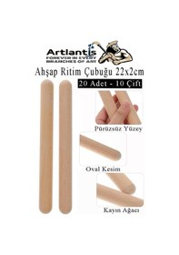 Resim Ahşap Ritim Çubuğu 20 Adet 10 Çift Okul Öncesi Eğitici Anaokulu Ritim Tokmağı Çubukları Çocuk Etkinlik Perkusyon Müzik Aleti 