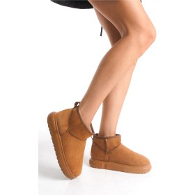 Resim Ghattix Kugu Kadın Kışlık Bot İçi Tüylü Taba Taba 