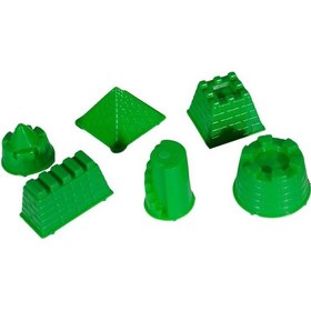 Resim Kinetik Kum Oyun Kalıpları. Kale Kalıbı. Kale Yapım Seti. 6 Adet 