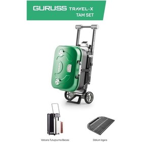 Resim Guruss Travel-x Taşınabilir Mangal Tam Set Yeşil Model:grs18 