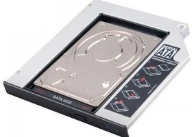 Resim Akasa N.Store Nb Slim Optik Sürücü Uyumlu 2.5" SATA HDD Kutusu 