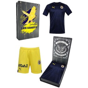 Resim Fenerium Fenerbahçe Antrenman Çocuk T-shirt + Şort Set Kutulu 001 