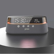 Resim Preo Mmu301 Kablosuz Şarj Özellikli Led Aydınlatmalı 10W Antrasit Bluetooth Hoparlör 