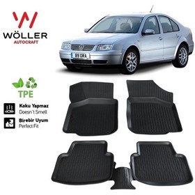 Resim Volkswagen Bora Paspas 1999 2005 Arası 3D Havuzlu Wöller Paspas 