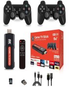 Resim TezMax 36500 Oyunlu Atari 5g 8k Hdr Ultra Hd 64 GB Tv Box + Game Box Android Tv + Oyun Konsolu 2 In1 