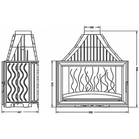 Resim Invicta Şömine Haznesi 900 Grande Vision 6290 44 