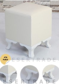 Resim Esertrade Esertrade 4'Lü Lükens Puf Ayağı 