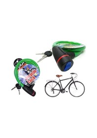 Resim Anahtarlı Çelik Bisiklet Kilidi Çok Renkli 