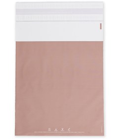 Resim Renkli Kargo Poşeti Plastik (Cepsiz) - Metalik Pembe - 48x55 cm - 50 Adet 
