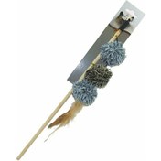 Resim Eastland Kedi Otlu Sap 40 CM Peluş 25 x 5 CM Kedi Oltası 