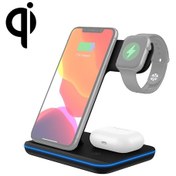 Resim Sunskyy Z5a Qı Dokunmatik Halka Işıklı Dikey Manyetik Kablosuz Şarj Cihazı Siyah 