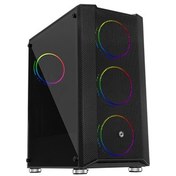 Resim Frisby FC-9405G PANDA Gaming Kasa (Double Slim Ring RGB Fan + 650W 80+) 