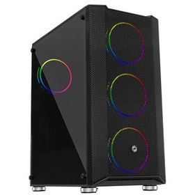 Resim Frisby FC-9405G PANDA Gaming Kasa (Double Slim Ring RGB Fan + 650W 80+) 