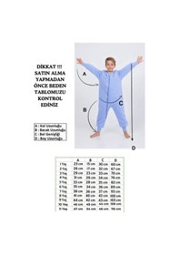 Resim Cantoy Erkek Çocuk Uyku Tulumu Kalın Elyaf Dolgulu Premium Kalite 2.5 Tog Açık Mavi 