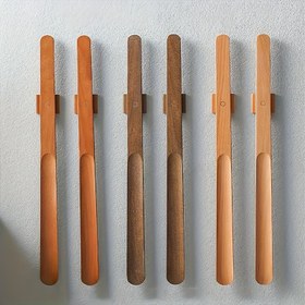 Resim 1 Adet Ahşap Ayakkabı Kornası, Eğilmeye Gerek Yok, Ayakkabı Giyme Yardımcısı, Dayanıklı Ayakkabı Kaşığı, Erkekler, Kadınlar, Yaşlılar İçin Ayakkabı Yardımcısı 