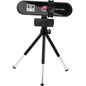 Resim Yeajion 4 K Hd USB Web Kamerası Web Kamera W / Video Oyunu Için Mikrofon Döndürülebilir 4K Siyah (Yurt Dışından) 