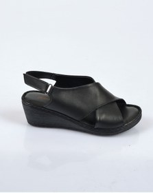 Resim Pierre Cardin Minimalist Kayışlı Dolgu Topuk Kadın Sandalet Pc-6907 
