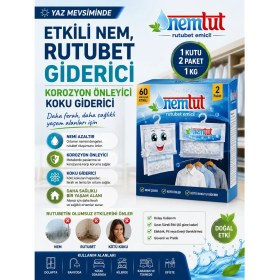 Resim Nemtut Rutubet Giderici Nem Emici Koku Küf ve Korozyon Önleyici 3 Kutu 6 Paket 3 kg 