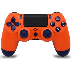 Resim Gajeena Oyun Konsolu Kablosuz Oyun Kolu: Ps4 Uyumlu, 6 Eksenli Jiroskoplu, 3.5mm Ses Girişi, 800mah Pil, Turuncu Renkli Ps4 Uyumlu Kablosuz Oyun Kolu 