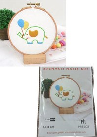 Resim Nakış Kitleri Kasnaklı 8.6 X 6 cm Fil 