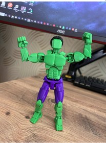 Resim Dummy Hulk 3d Baskı Eklemleri Hareketli Figür 16 Cm Koleksiyonluk Figür Oyuncak Hulk 
